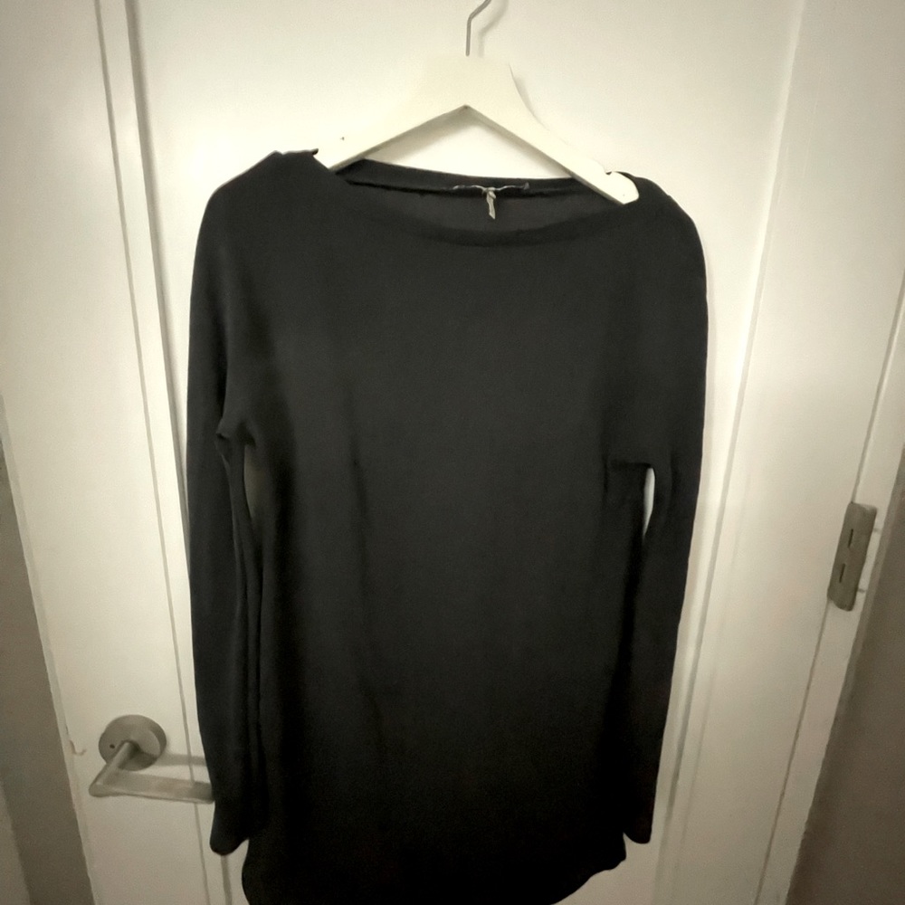 Halston Hertiage Blue Grey Crepe Dress Size 6